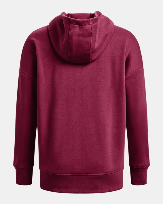 เสื้อฮู้ด UA Rival Fleece Full Zip สำหรับผู้หญิง in Purple image number 5